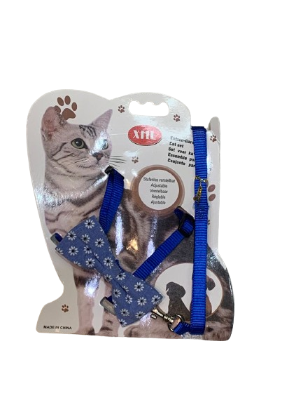 Pechera c/ Correa para Gato con un moño