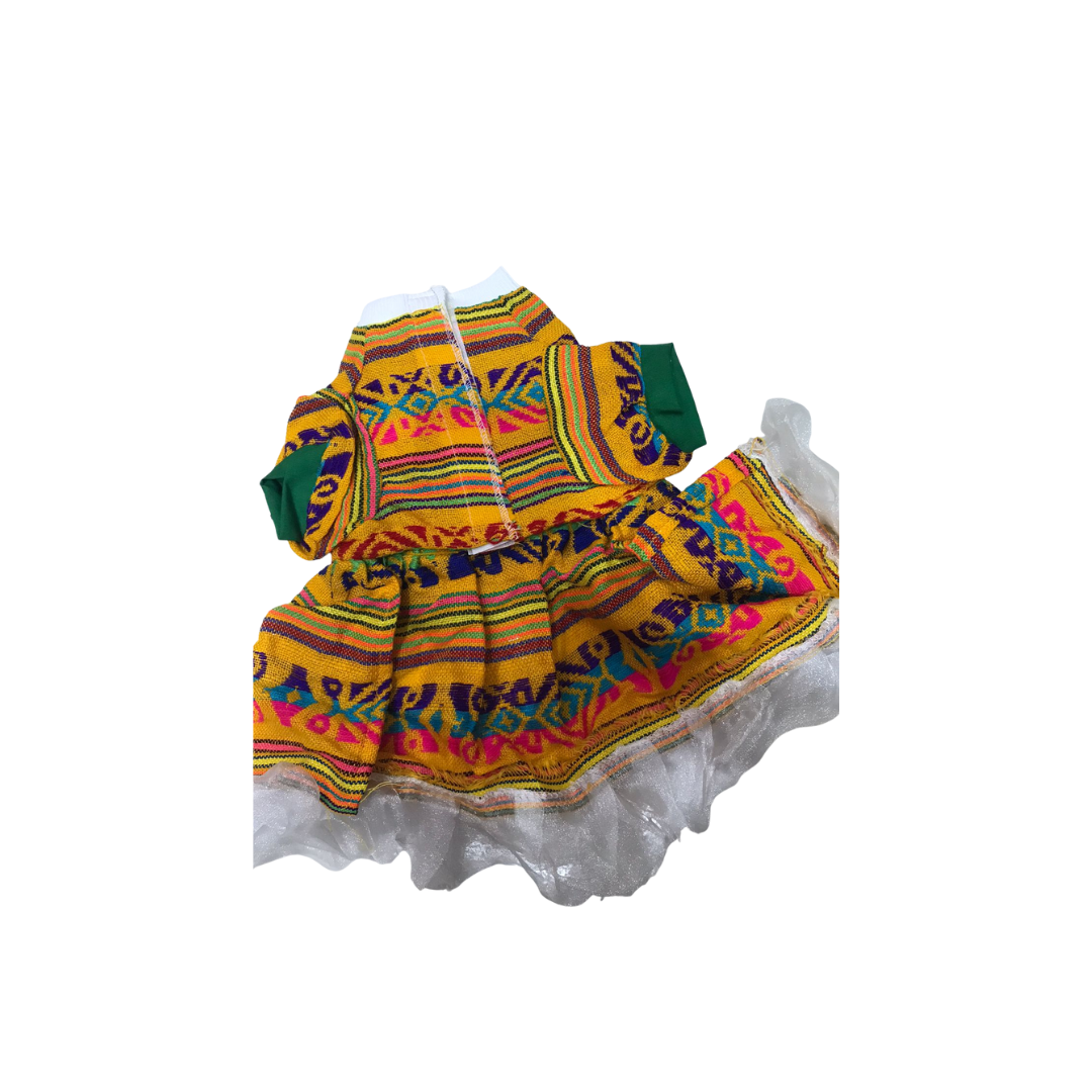 VESTIDO AMARILLO PATRIO PARA PERRO