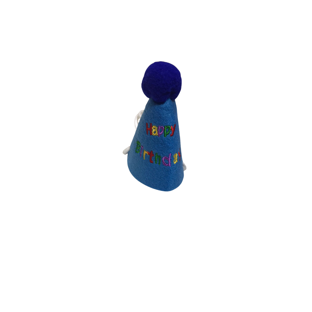 GORRO DE CUMPLEAÑOS PARA PERRO EN AZUL