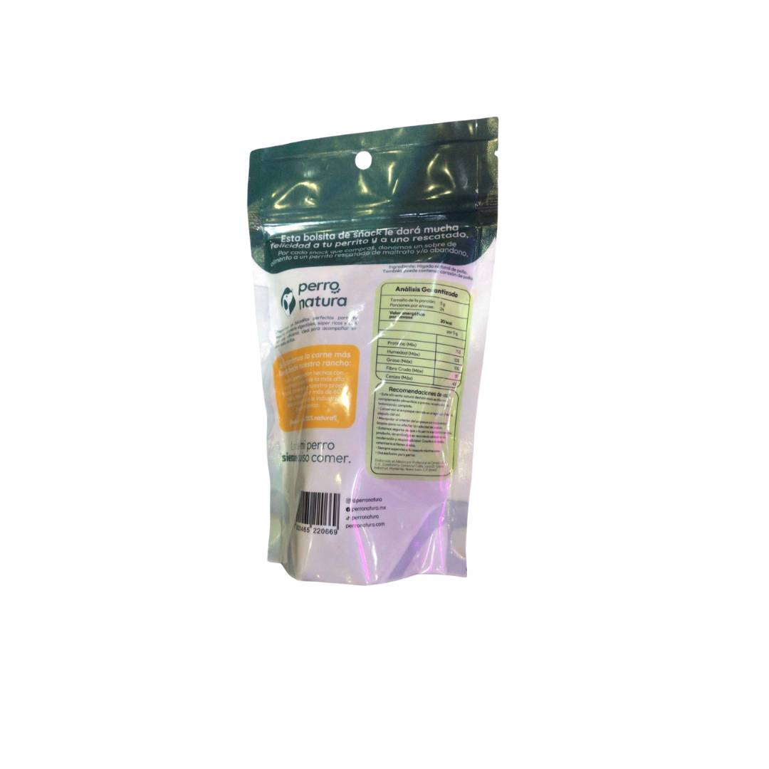 PERRO NATURA HIGADITOS DE POLLO 120G