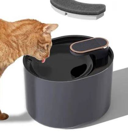 BEBEDERO AUTOMÁTICO NEGRO PARA MASCOTAS 3 LITROS