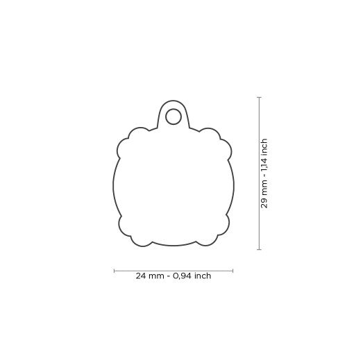 PLACA CALAVERA CHICA
