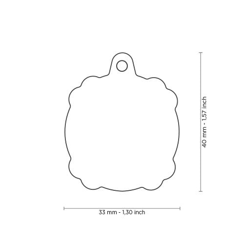 PLACA CALAVERA GRANDE CHARMS