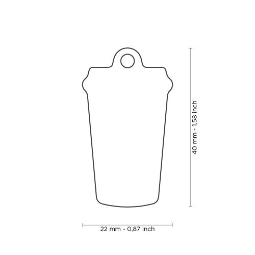 Placa de Identificación Forma de Caffe Starbucks