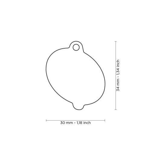 PLACA DE IDENTIFICACION FORMA DE DONA