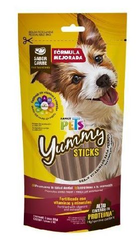 YUMMY STICKS SABOR CARNE 3 PZS