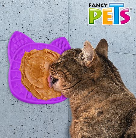 TAPETE P/LAMER C/ESPATULA FORMA DE GATO