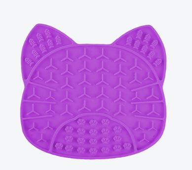 TAPETE P/LAMER C/ESPATULA FORMA DE GATO