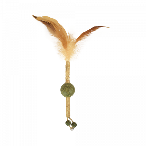 JUGUETE TOTEM DE MATATABI Y CATNIP CON PLUMAS