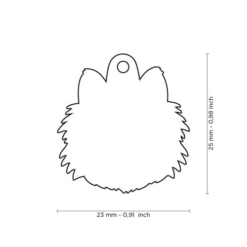 PLACA DE IDENTIFICACION POMERANIAN