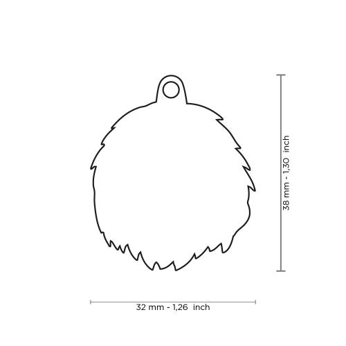 PLACA DE IDENTIFICACION VIEJO PASTOR INGLES