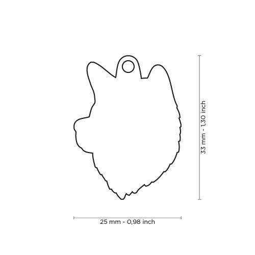 PLACA DE IDENTIFICACION AKITA