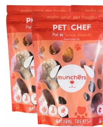 PREMIOS DESHIDRATADOS MUNCHERS PIEL DE SALMON AHUMADO