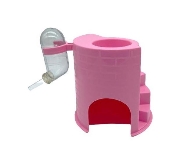 CASA PARA HAMSTER CON BEBEDERO