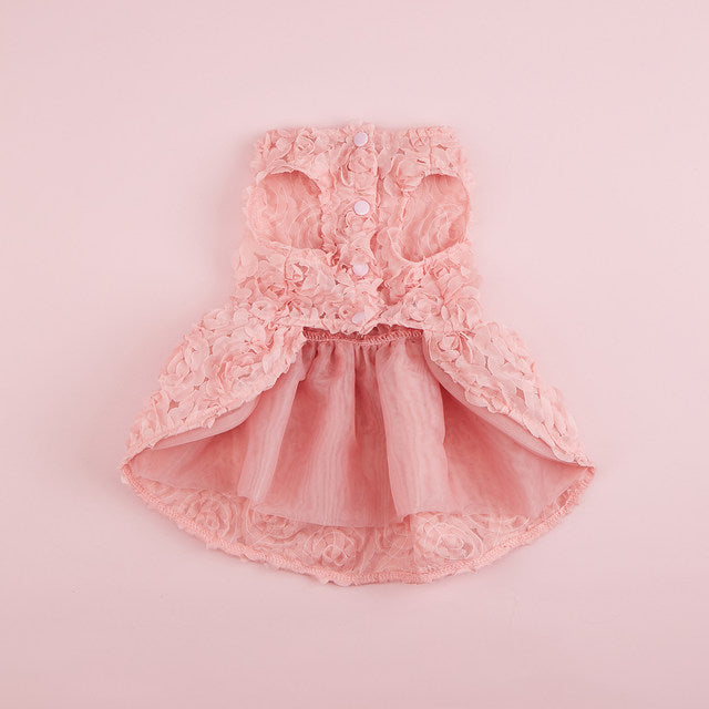 VESTIDO ROSA C/MOÑO