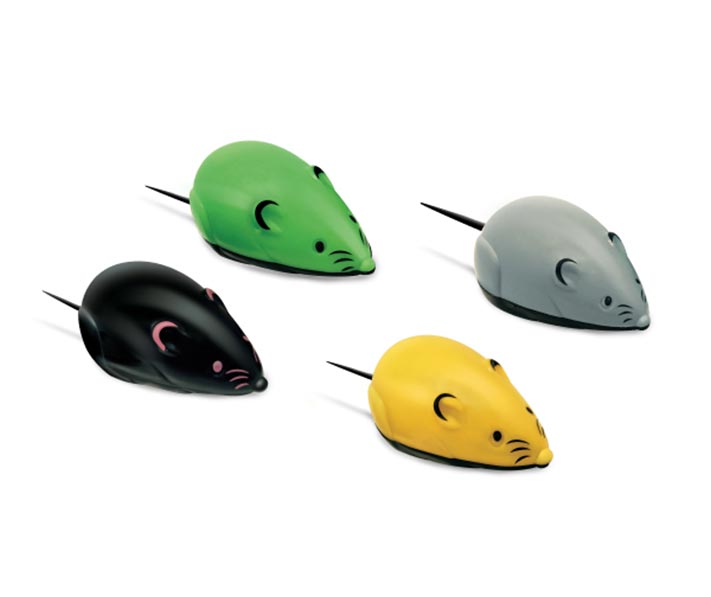 JUGUETE P/GATO 2 RATON RETRACTIL