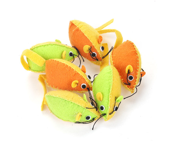 JUGUETE P/GATOS RATON TELA 1 PZA