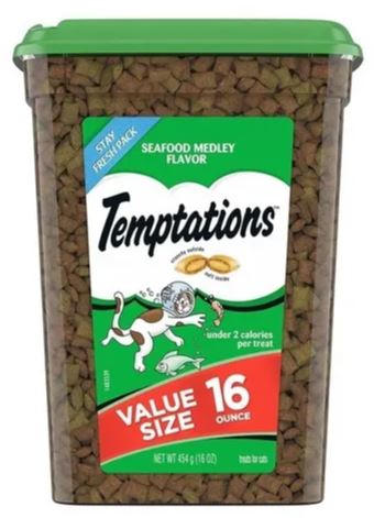 PREMIO PARA GATO TEMPTATIONS MARISCOS 454 GR