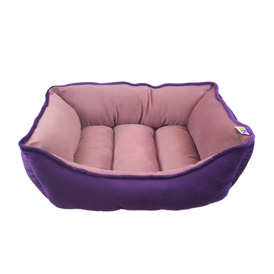 CAMA DOBLE VISTA CAPRI MORADO ROSA
