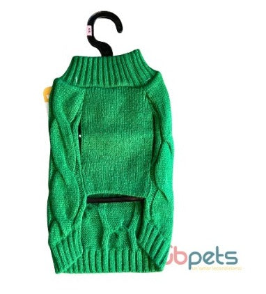 SUETER TEJIDO VERDE