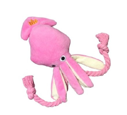 JUGUETE DE PELUCHE PULPO CON CUERDAS