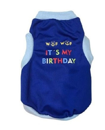 PLAYERA IT´S MY BIRTHDAY AZUL