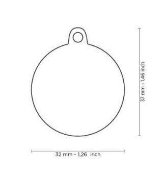 PLACA CIRCULAR CON SIGNO DE DOLAR