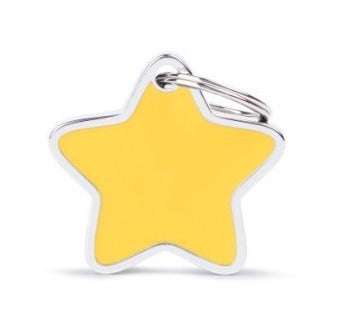 PLACA EN FORMA DE ESTRELLA GRANDE