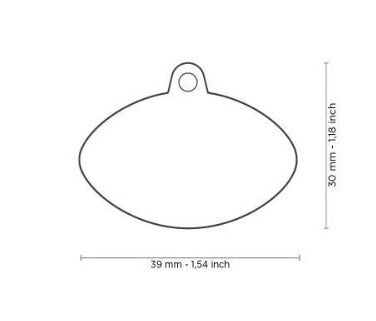 PLACA BALON DE FUTBOL AMERICANO