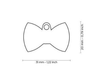 PLACA MOÑO NEGRO CON PUNTOS