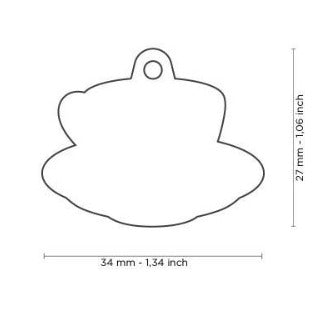 PLACA EN FORMA DE TAZA DE CAFE