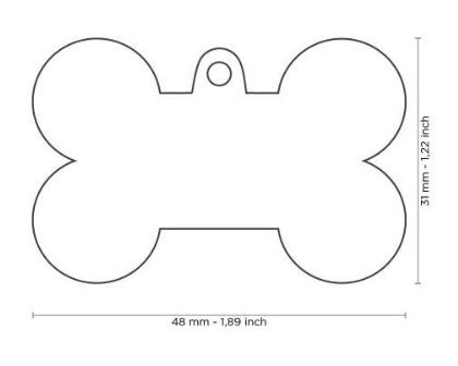 PLACA HUESO GDE LADY BOSS