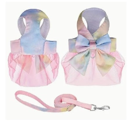 VESTIDO PECHERA MULTICOLOR CON CORREA