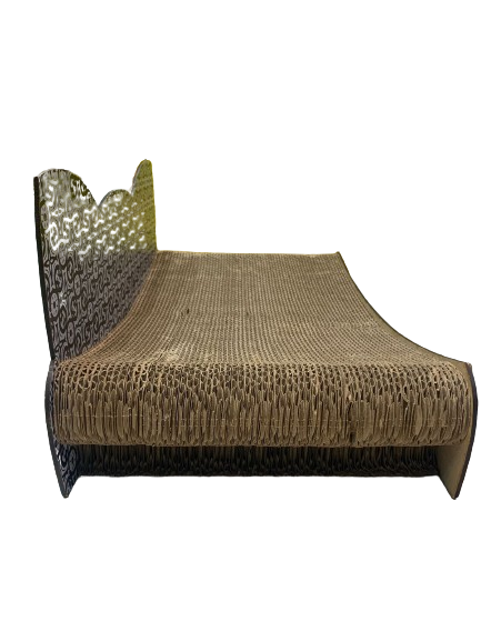 RASCADERO ARTESANAL DE CARTON FORMA DE GATO