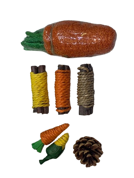 SET DE JUGUETES PARA CONEJO