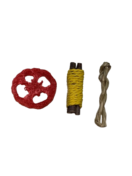 SET DE JUGUETES PARA CONEJO 3 PIEZAS