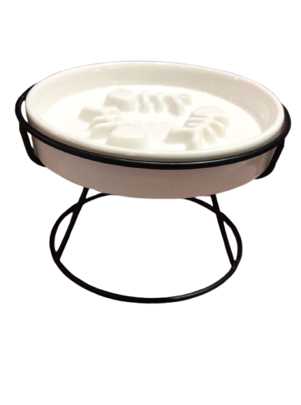 PLATO CERAMICA CON BASE