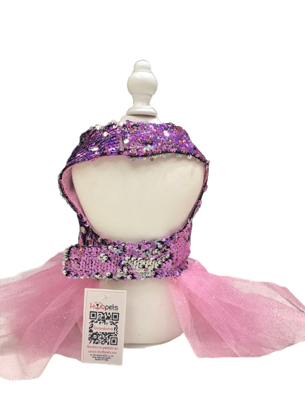 VESTIDO LENTEJUELAS TIPO PRINCESA