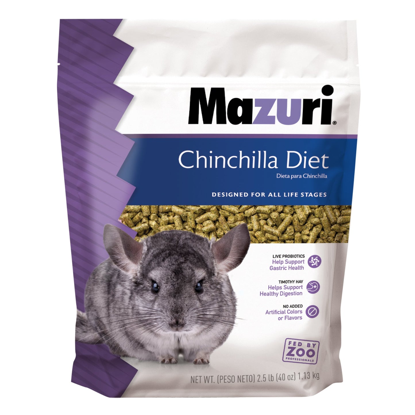 ALIMENTO MAZURI CHINCHILLA DIET 1.3 KG