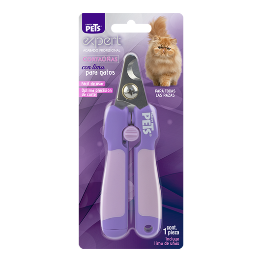 Corta uñas para gato con lima