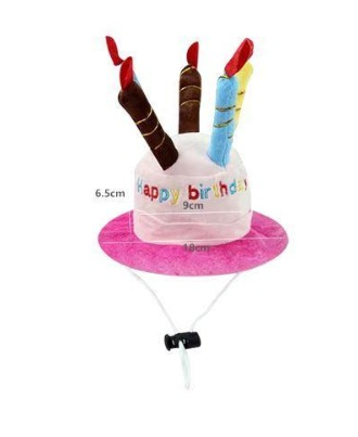 SOMBRERO PAAR CUMPLEAÑOS AJUSTABLE PASTEL HAPPY BIRTHDAY