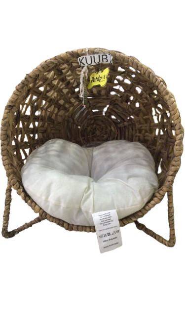 CASA/CAMA PARA GATO C/TAPETE ARTESANAL