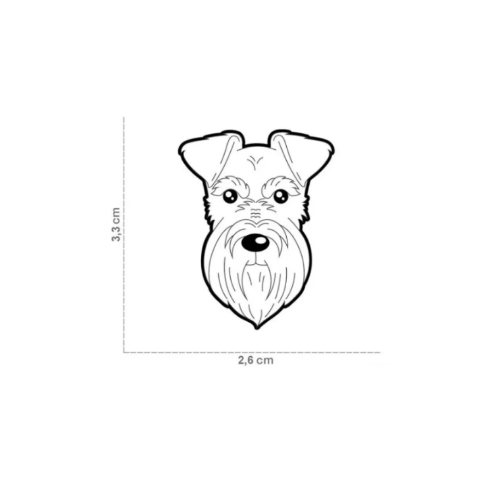 Placa de Identificacion Schnauzer