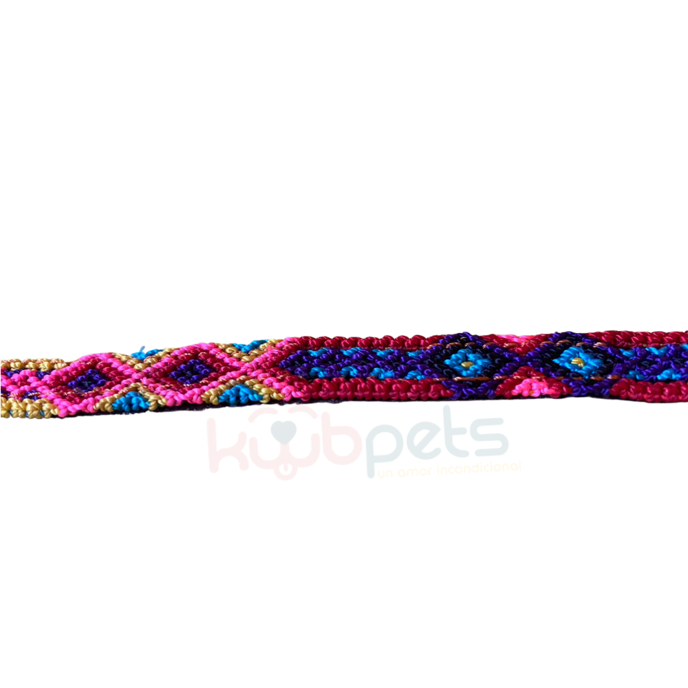 Collar Artesanal Tejido a Mano para Gato Con Elástico