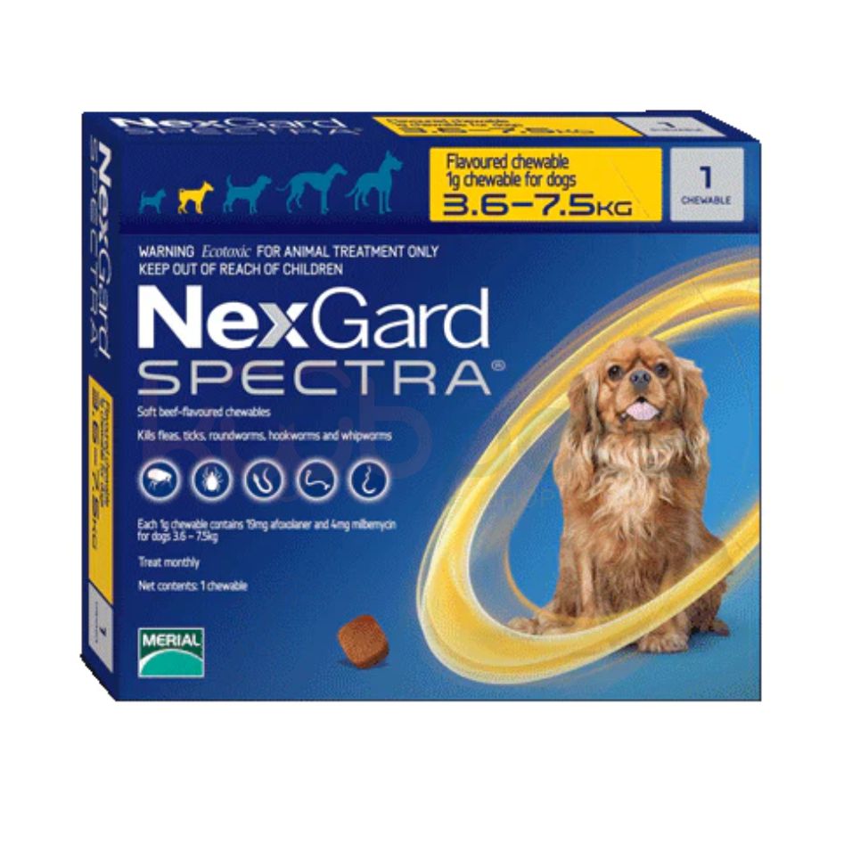 NEXGARD 1 TABLETA S 3.6-7.5 KG