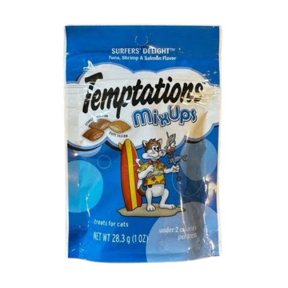Premio para Gato Temptations Mixups 28.3 grs Sabor Atun, Salmon y Camaron