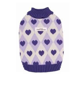 SUETER TEJIDO ESTAMPADO DE CORAZON