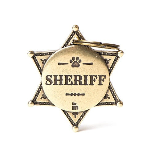PLACA DE IDENTIFICACION BRONX ESTRELLA SHERIFF LATON INGLES
