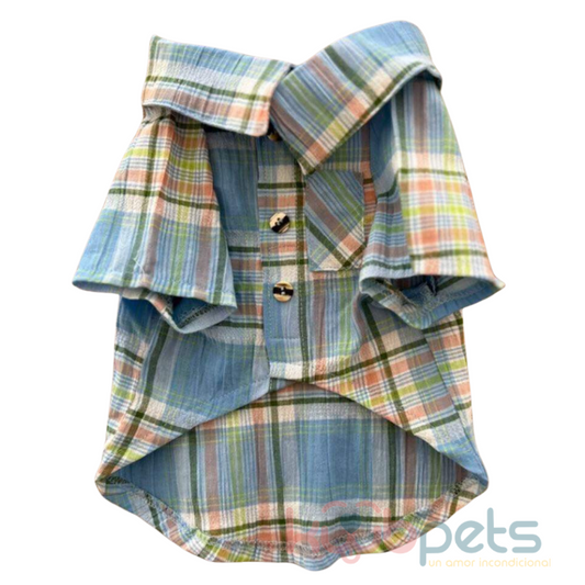 CAMISA PARA PERRO A CUADROS