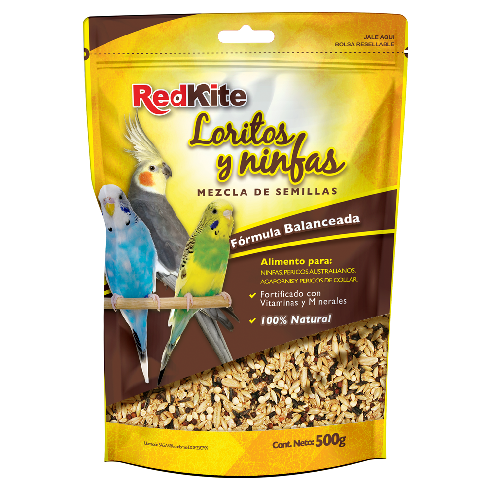 MEZCLA DE SEMILLA PARA LORITOS Y NINFAS 500 G